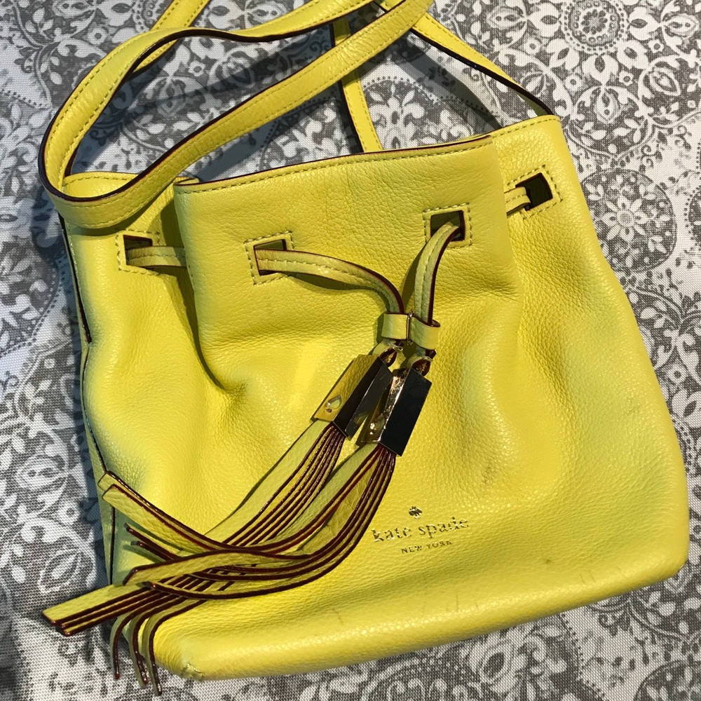 Kate Spade Lime Green Yellow Cross Body Bag